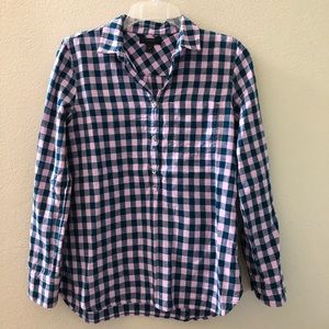 J Crew cottons popover top